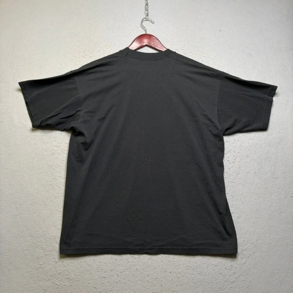 Fruit of the Loom T-Shirt Mens XL Black Red Visions Pow Wow Vintage 90s Graphic